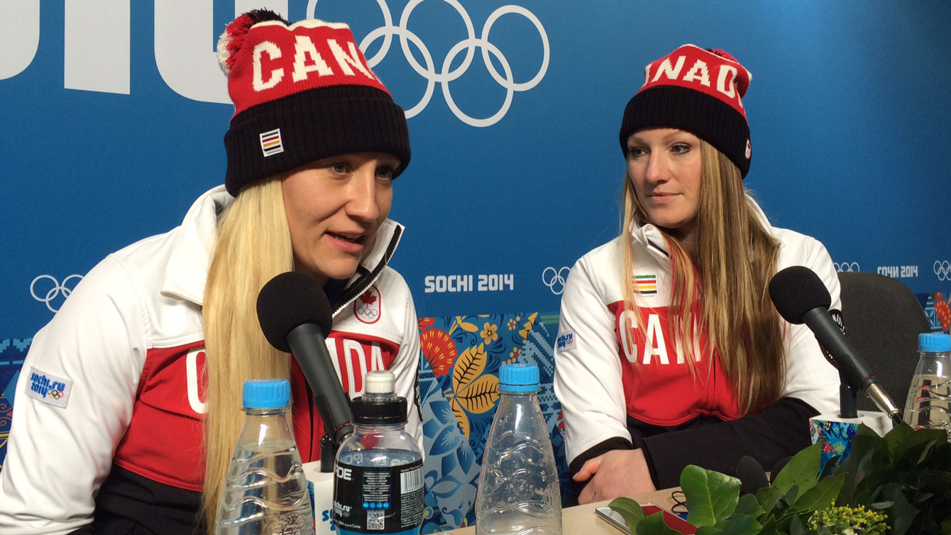 Kaillie Humphries & Heather Moyse at Sochi 2014