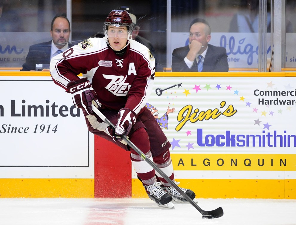 Nick Ritchie of the Peterborough Petes. Photo by Aaron Bell/OHL Images