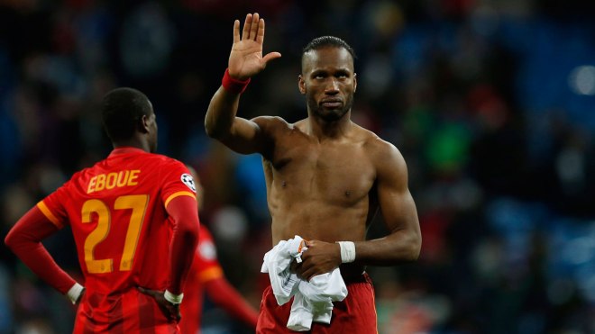 Soccer players like Didier Drogba are always taking off their shirts. It may have been a double secret FIFA directive in order to sell soccer's 'athleticism' to the North American public. 