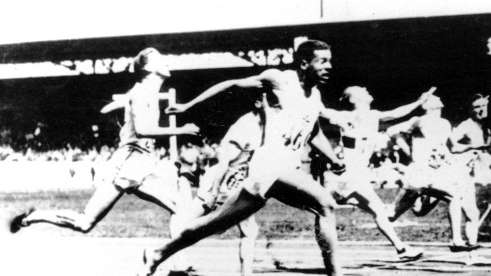 Canada's Phil Edwards (foreground) competes in an athletics event at the Amsterdam 1928 Olympic Games. (CP Photo/COC)