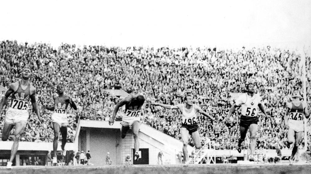 Canada's Harry Jerome competes in an athletics event