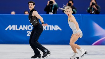 Paul Poirier competes in figure skating.