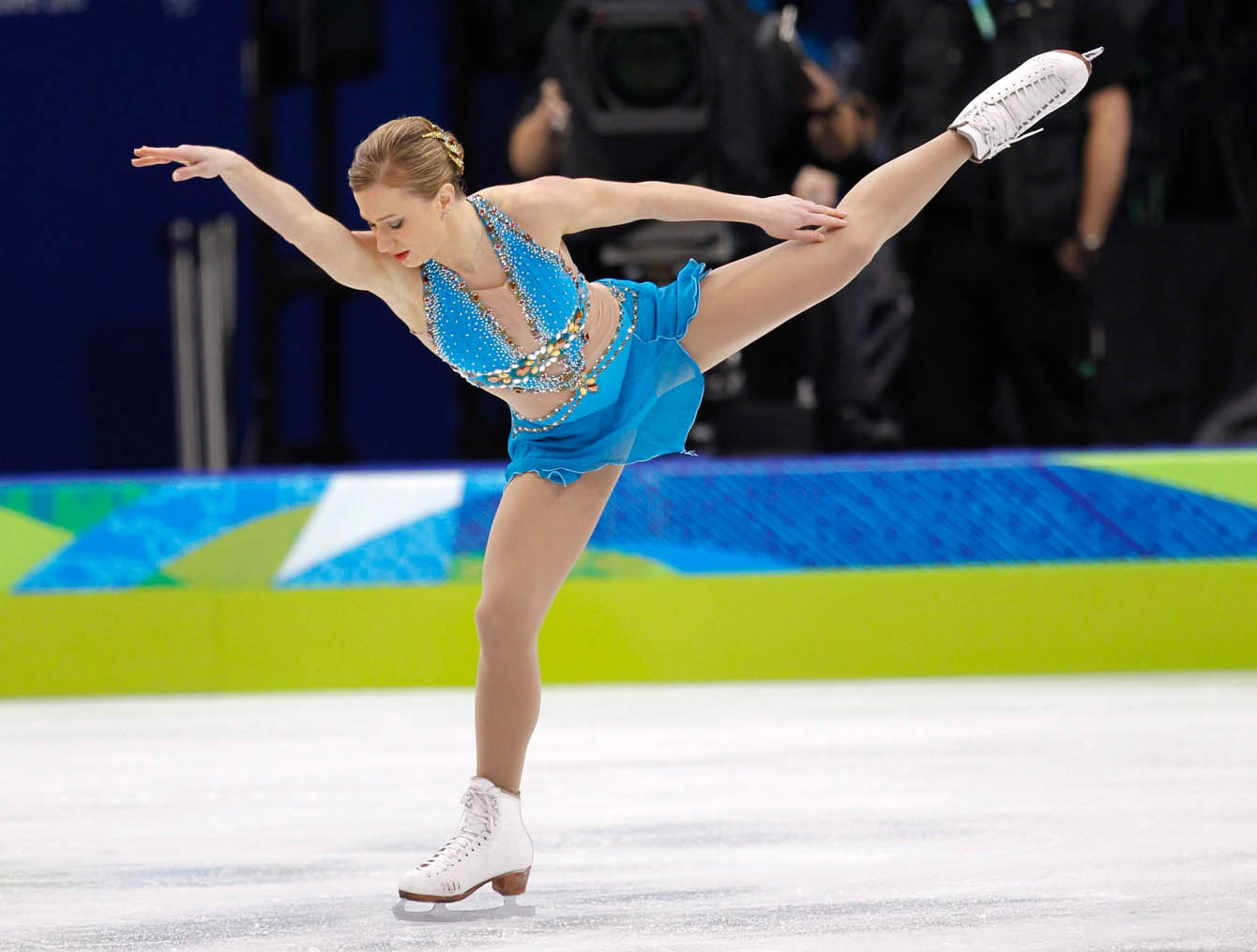 Joannie Rochette skates at the Vancouver 2010 Games