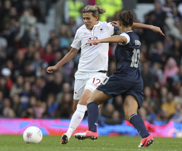 OLY COC London 2012 Christine Sinclair in Canada vs. USA, London 2012