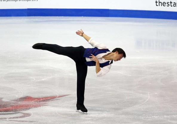 Patrick Chan during a performance