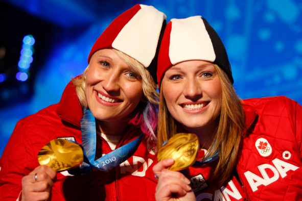 Kaillie Humphries,Heather Moyse ,Helen Upperton ,Shelly-Ann Brown Kaillie Humphries & Heather Moyse (Vancouver 2010)