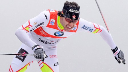 Harvey on his way to win the opening stage of 2013-14 Tour de Ski in Oberhof, Germany