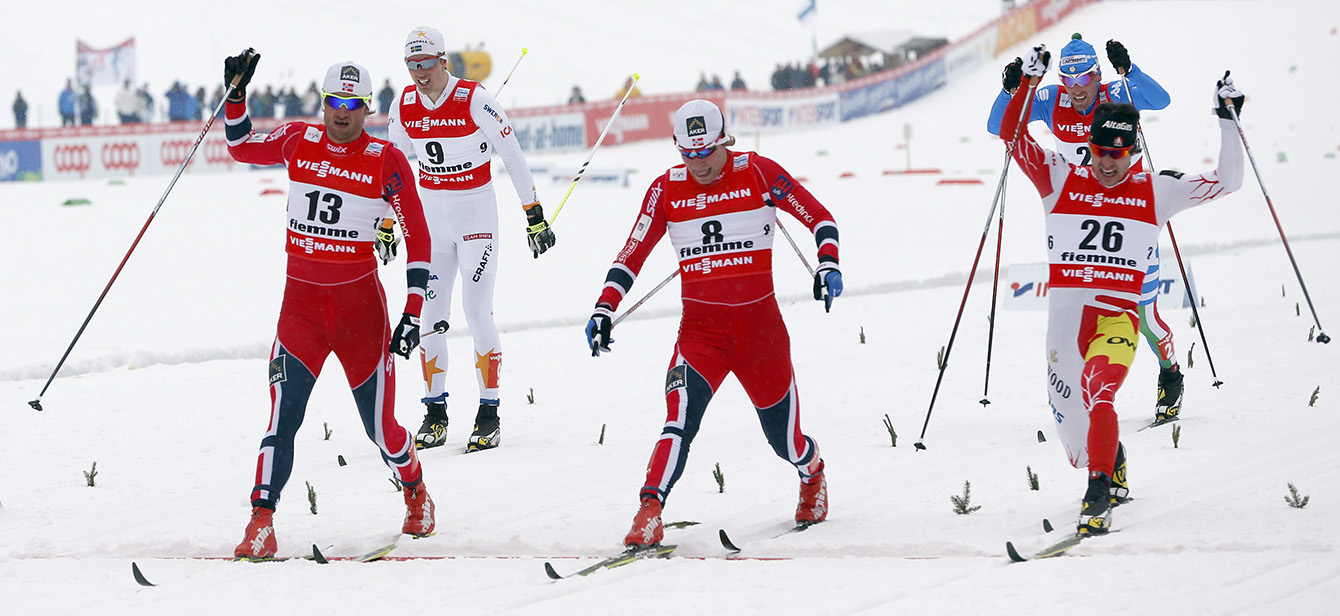 Petter Northug, Eirik Brandsdal, Alex Harvey
