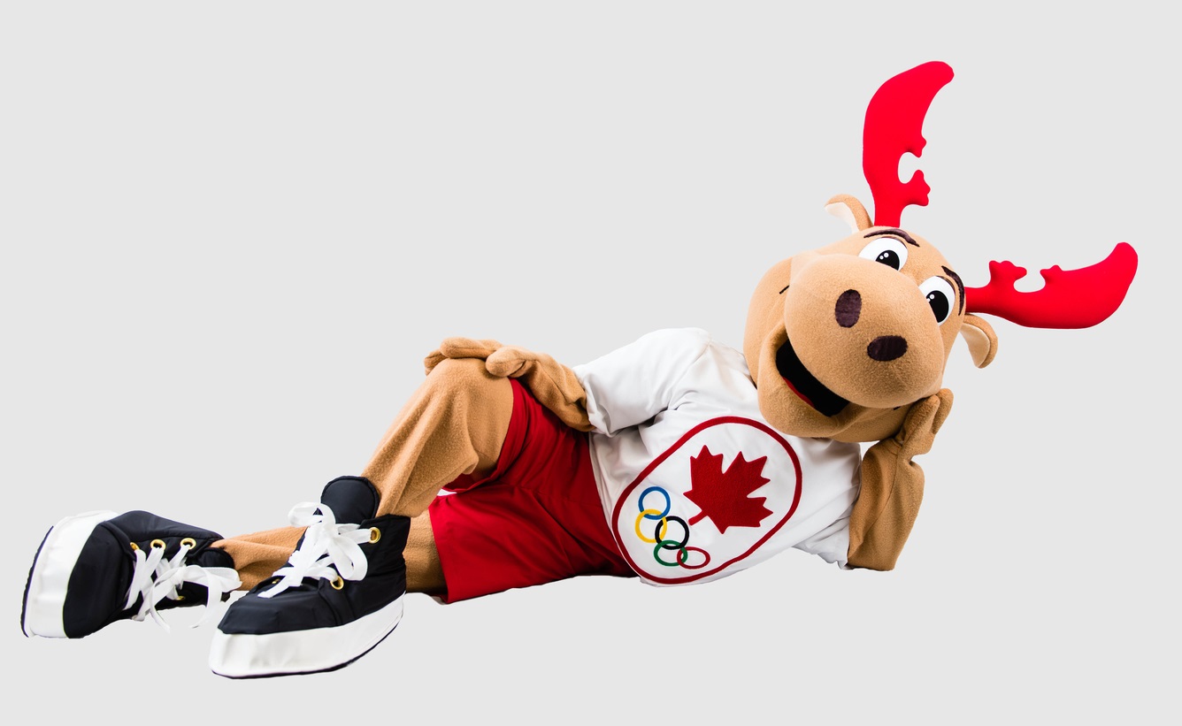 Canadian Olympic Team mascot Komak looking dreamy. 
