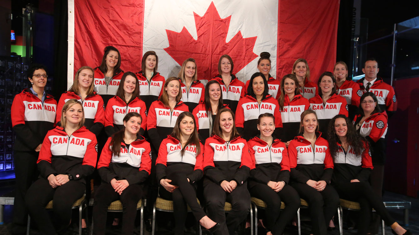 Canada reveals its national women's hockey team for Sochi Team Canada