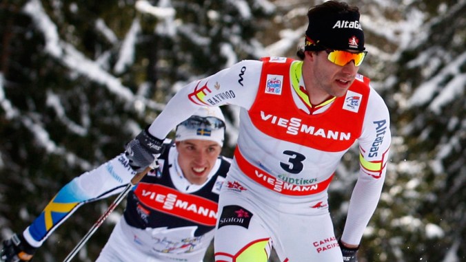 Harvey on his way to take bronze in Stage 5 of 2013-14 Tour de Ski.