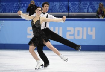 Tessa Virtue Scott Moir Sochi 2014 Tessa and Scott during a routine