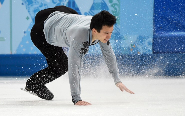 Patrick Chan during his free skate in Sochi.