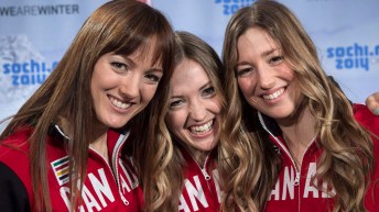 Close up of Dufour-Lapointe sisters smiling