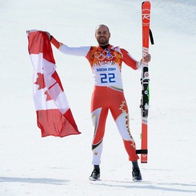 Hudec celebrates his bronze medal (Photo: CP)