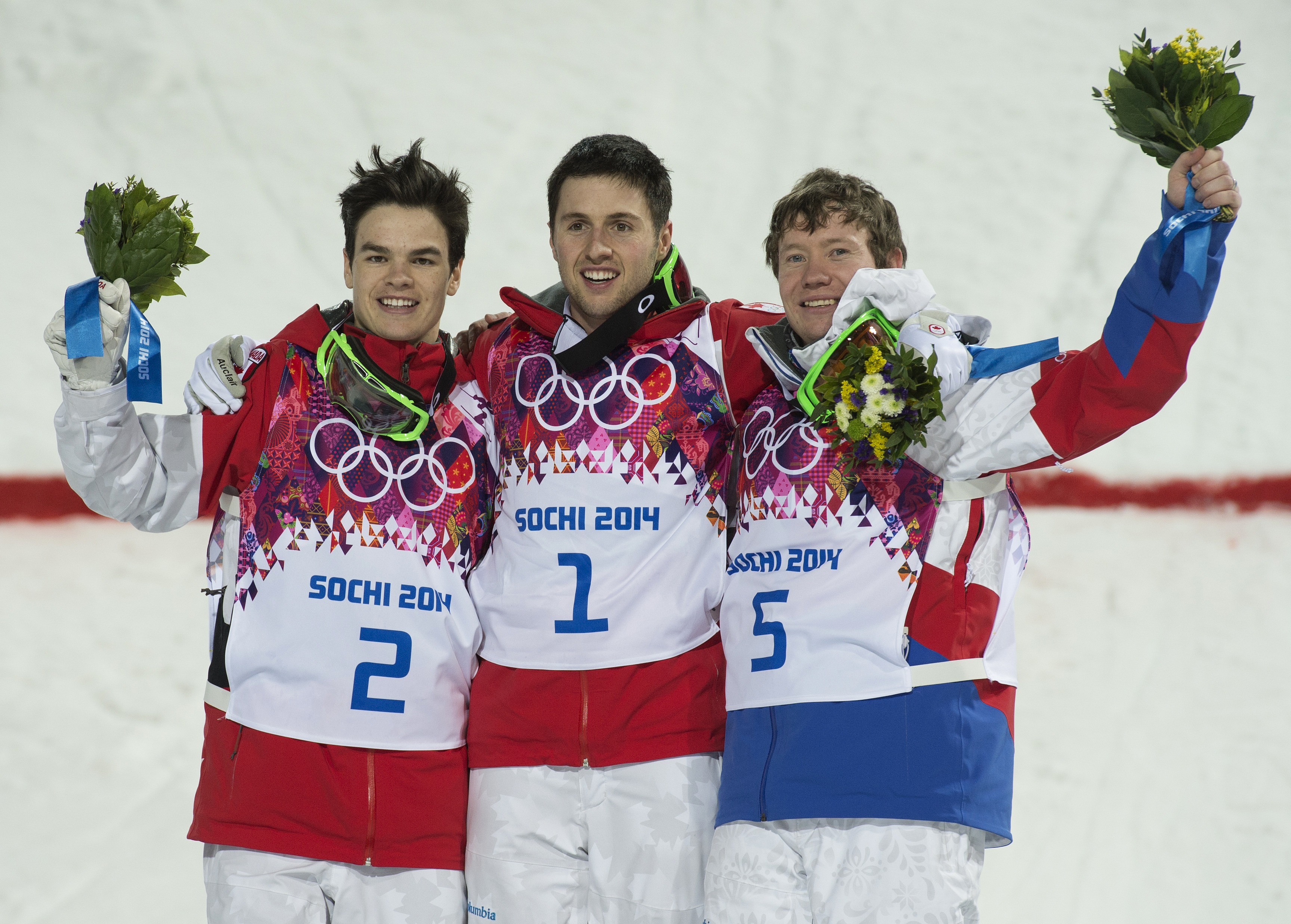 Kingsbury and Bilodeau on the podium