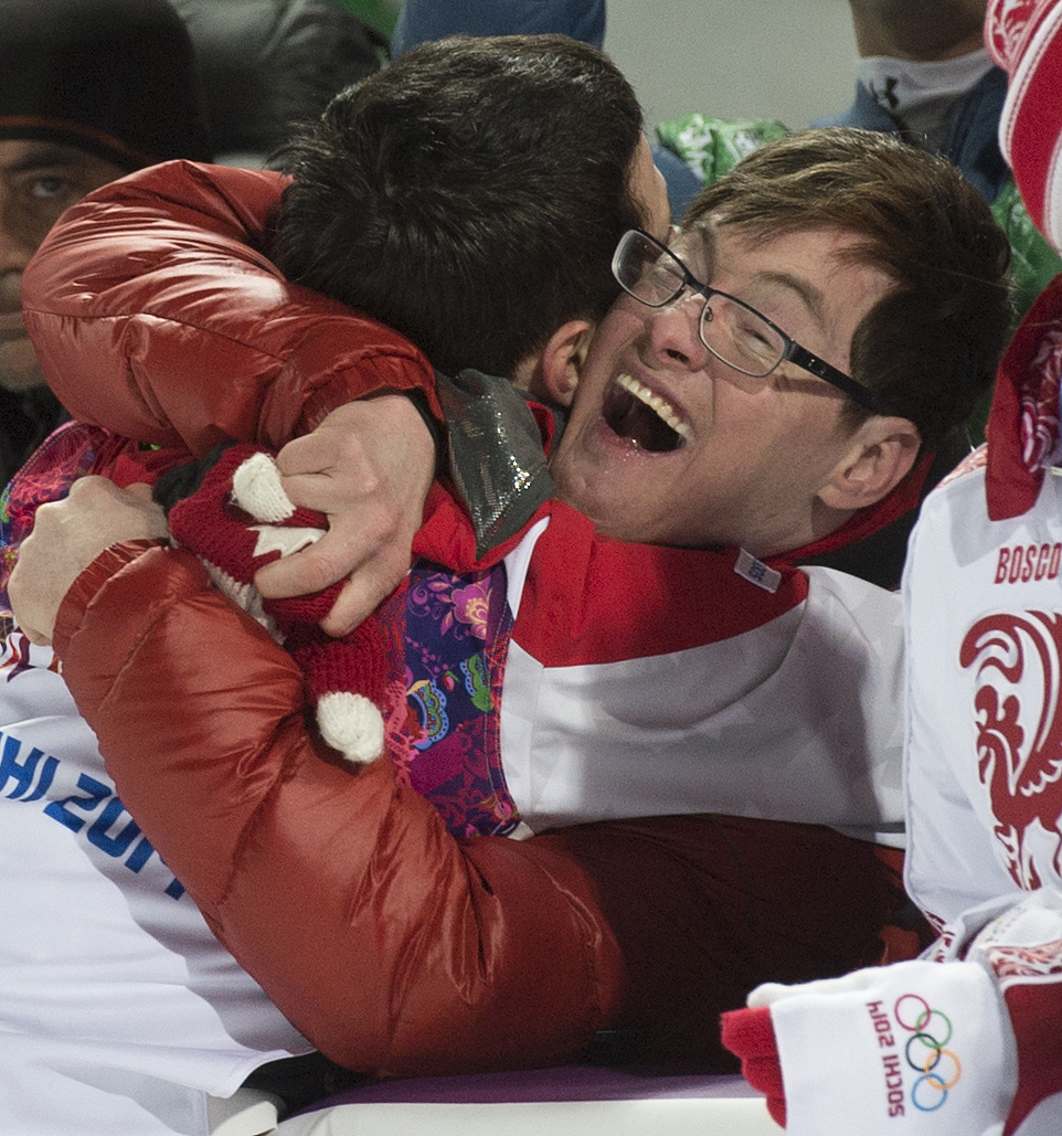 Bilodeau and brother Frederic