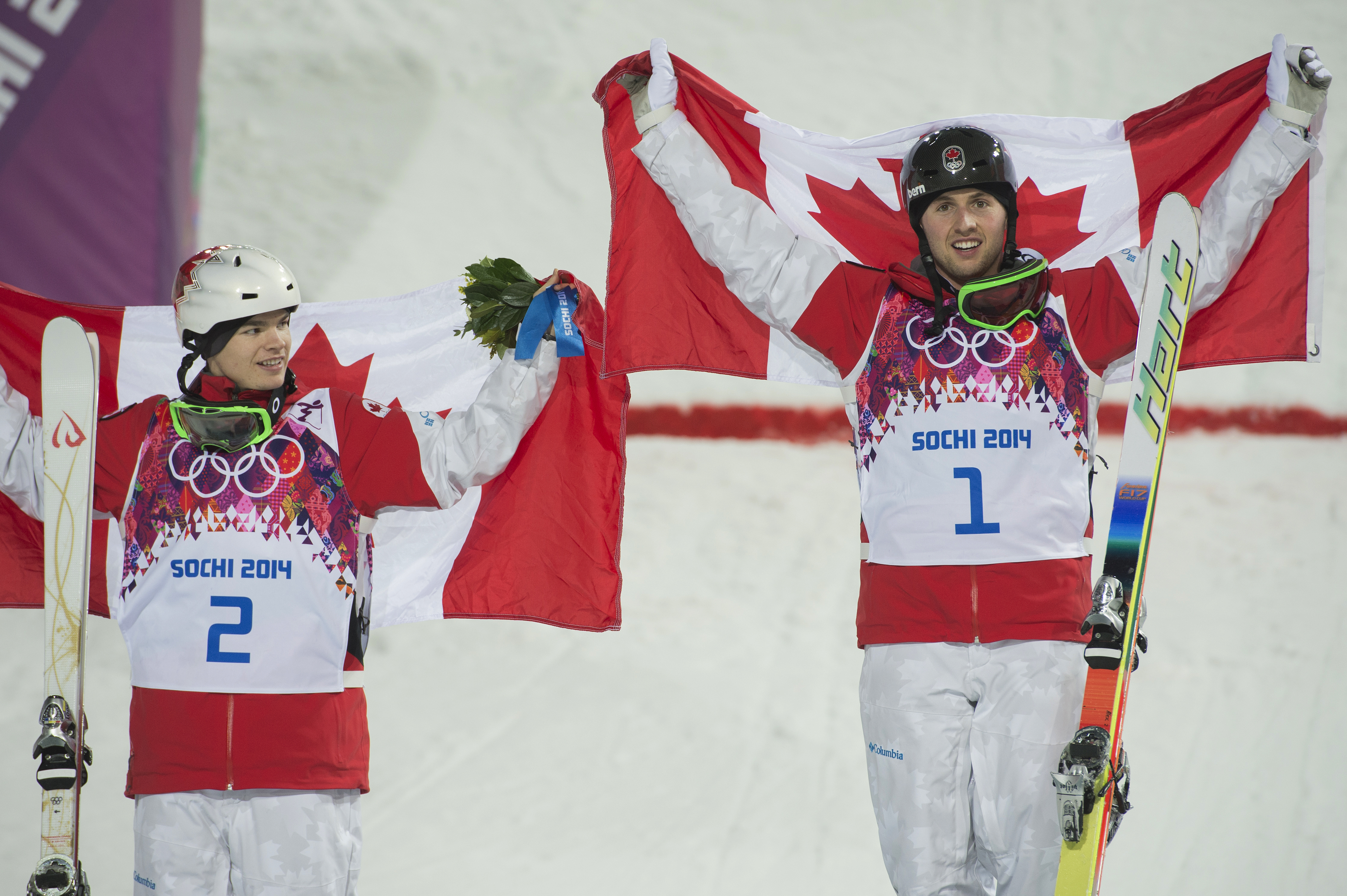 Kingsbury and Bilodeau on the podium