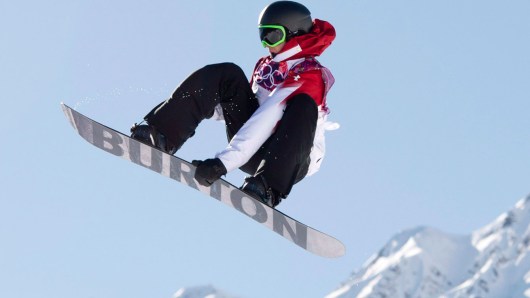 Mark McMorris during the slopestyle competition in Sochi.