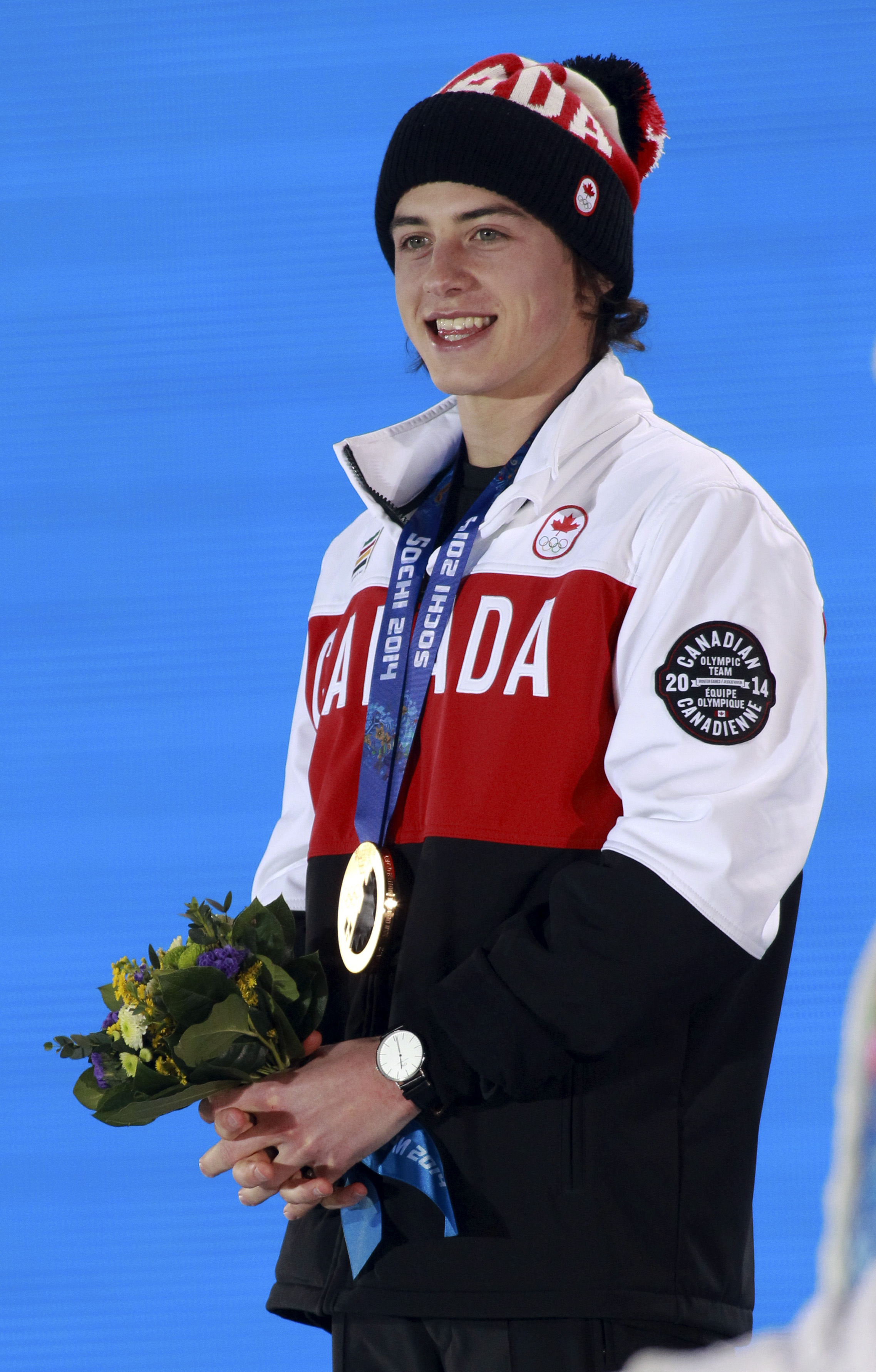 Mark McMorris Snowboard Slopestyle Medal Ceremony Team Canada
