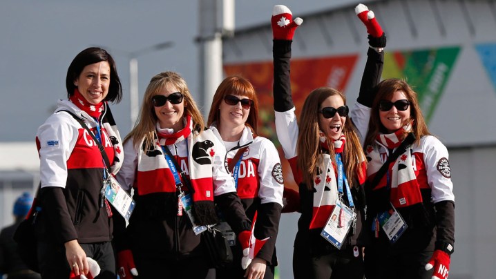 Team Jennifer Jones at Sochi 2014.