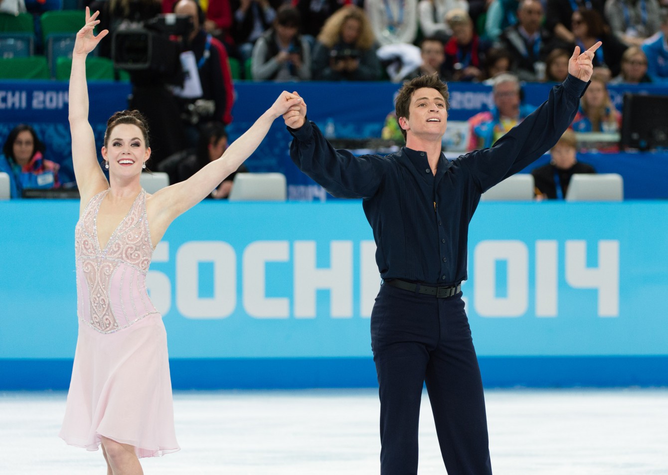Tessa and Scott competing