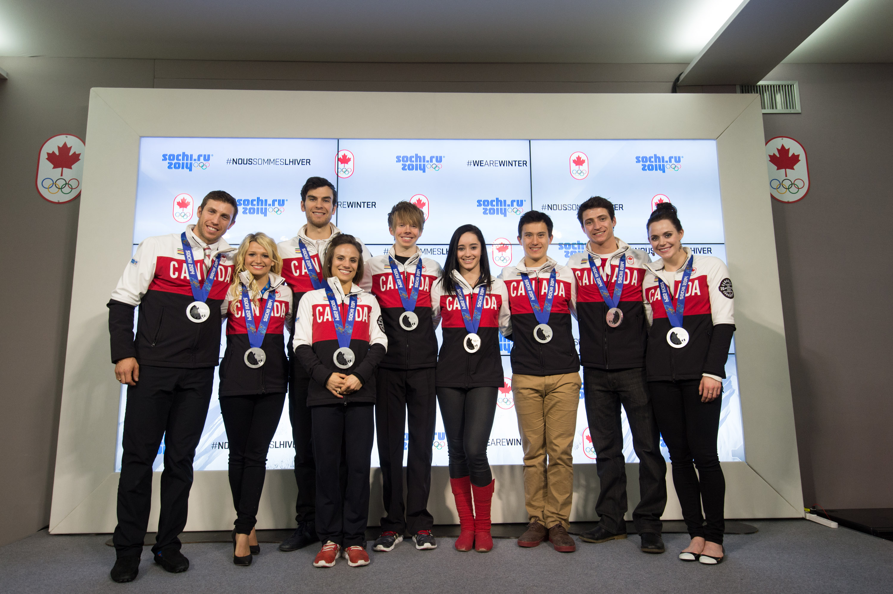 Team Figure Skating - Medal Celebration