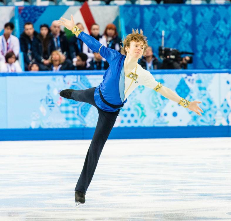 Kevin competes in the Men’s Free Skate at Sochi 2014. Photo: Winston Chow
