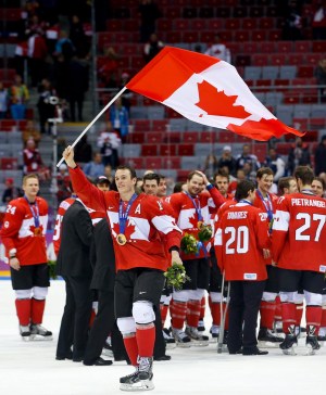 Team Canada celebrating