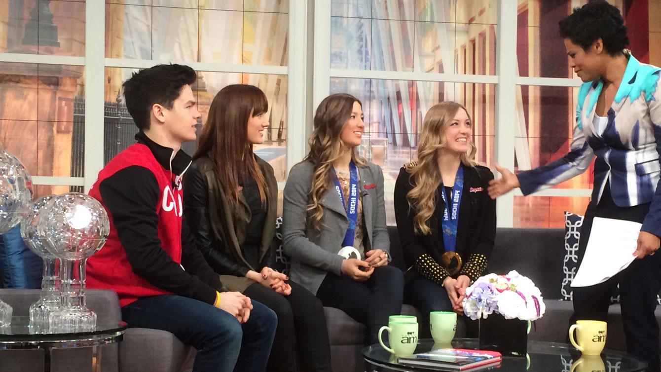 Host Marci Ien before the national interview.