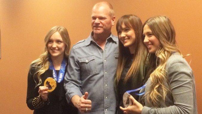 You never know who you'll run into at the CBC building. In this case, home improvement expert and TV host Mike Holmes.