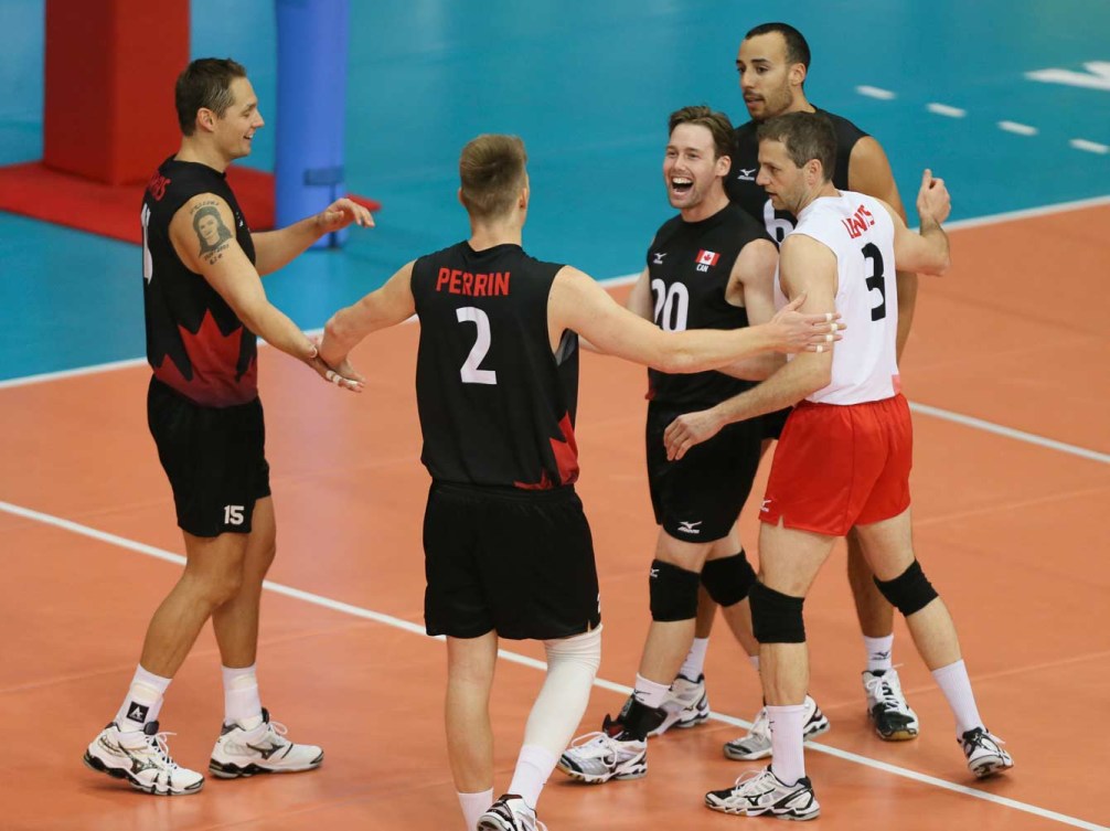 Team Canada celebrating