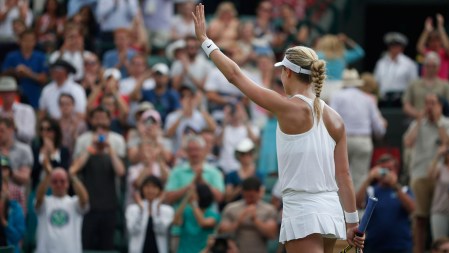 After making all the way to the final at Wimbledon and defeating four seeded players along the way, Petra Kvitova proved too much for Bouchard. Photo: CP