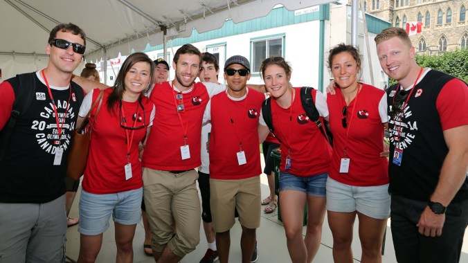 CanDay8 (L-R) Morrison, Lacasse, Moscovitch, Junio, Bucsis, Labonte, Sorensen.