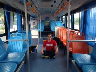 I ride the Games bus system and sometimes they're empty. Strange for China.