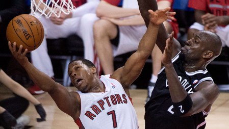 Point guard Kyle Lowry, the offensive engine of the Raptors, resigned to a four year, $48 million contract in the offseason.