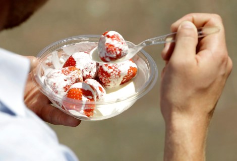 Wimbledon is famous for its strawberries and cream. Photo: CP