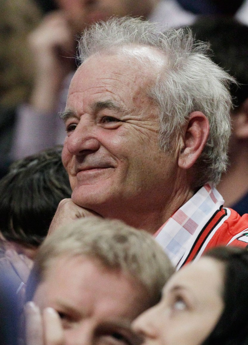 Bill Murray supporting his Bulls. Photo: CP
