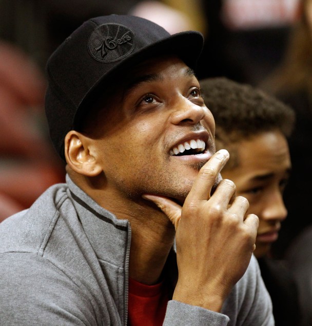 Will Smith supporting his 76ers. Photo: CP
