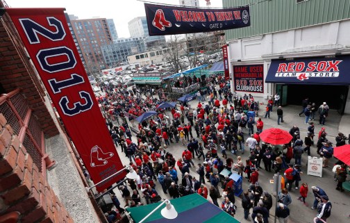 Outside Fenway park. Photo: CP