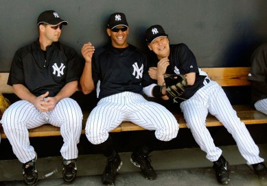 Billy Crystal laughing it up with Alex Rodriguez. Photo: CP