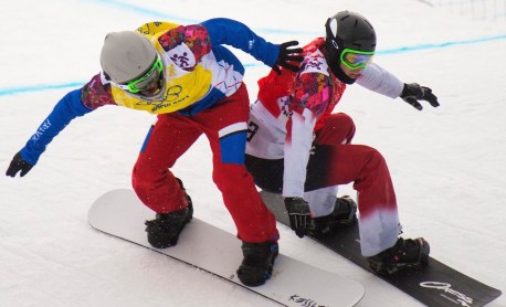 Chris Robanske Chris Robanske goes for a pass during Sochi 2014 competition. (Photo: Canadian Press)