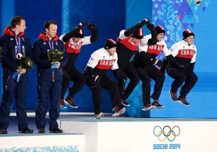 Canada won the gold medal in men's curling, the nation's third straight.