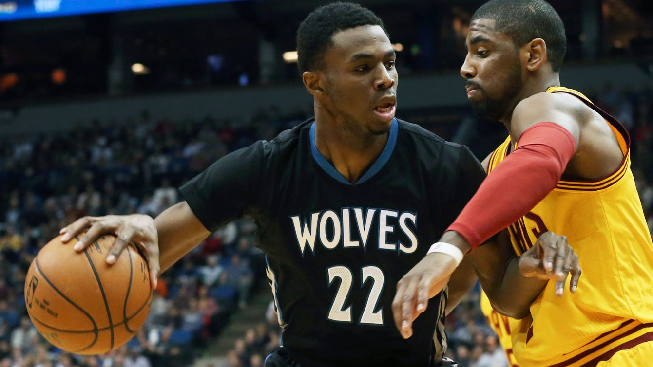 Wolves' Andrew Wiggins leads all NBA rookies in scoring. He was recently named the NBA's Western Conference rookie of the month in January. 