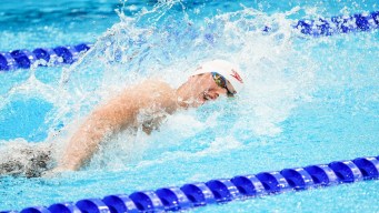 Yuri Kisil swims freestyle
