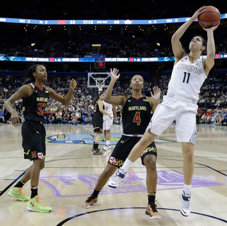 Freshman Kia Nurse helped her UConn Huskies to a third straight NCAA national title. (Photo: Canadian Press)