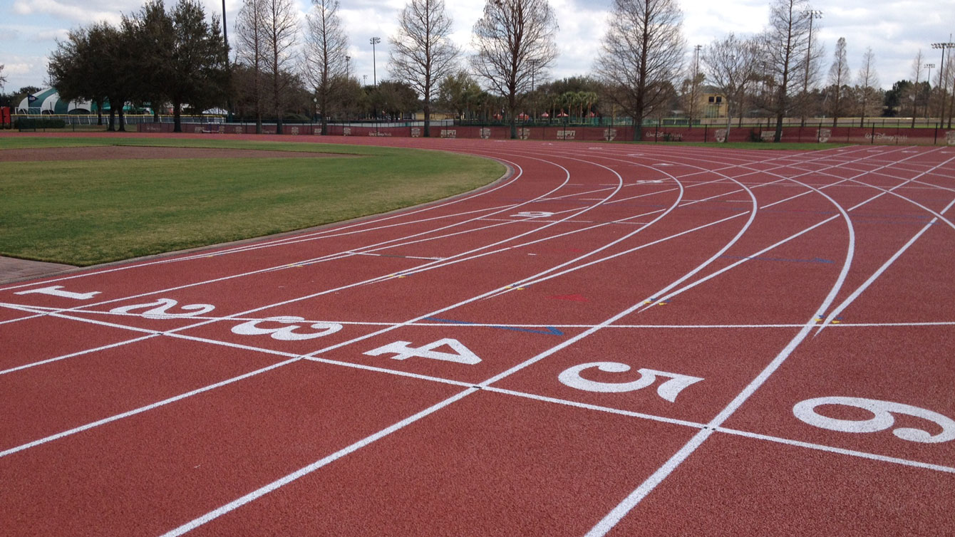The track at the Disney Sports Complex in Orlando, Florida where the likes of U.S. 110-metre hurdler David Oliver trains.
