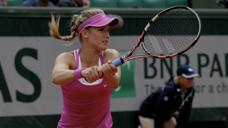 Eugenie Bouchard at Roland Garros on May 26, 2015 (Photo: Peter Figura via Tennis Canada). 