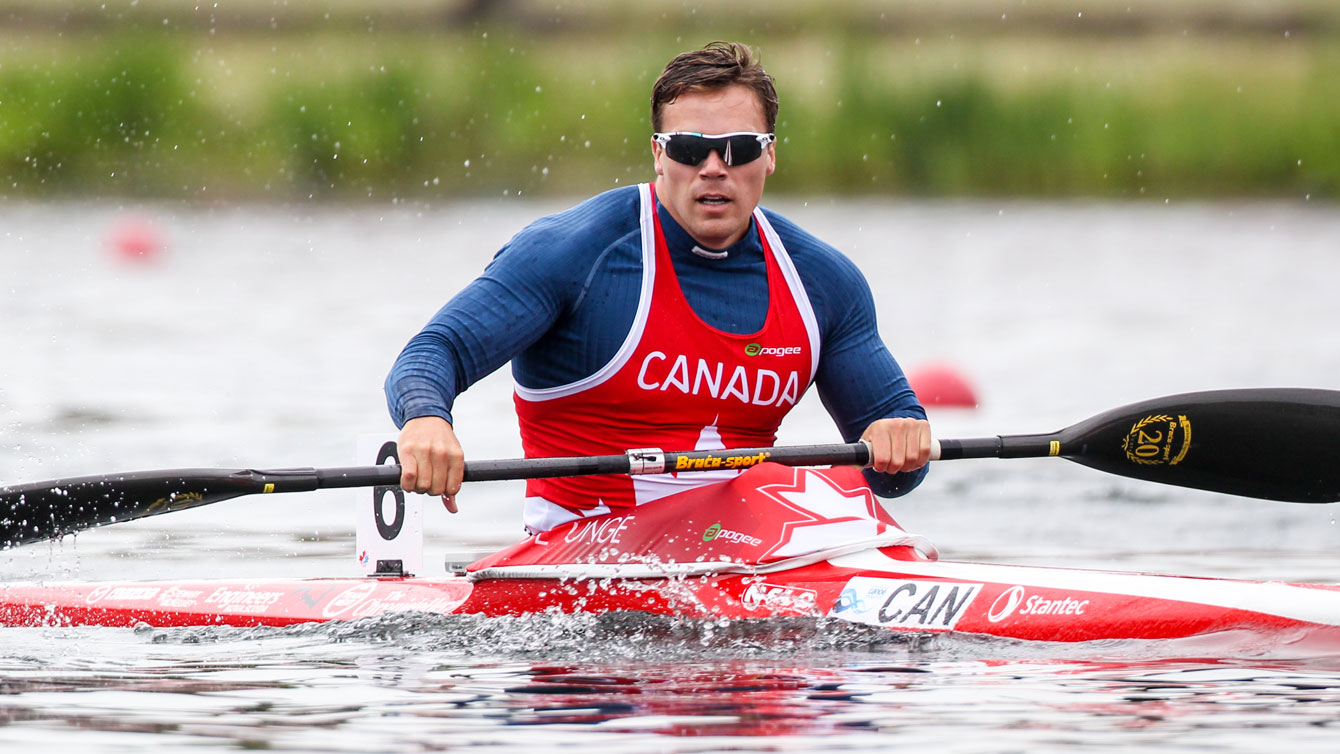 Mark de Jonge at the ICF Sprint World Cup in Duisburg, Germany on May 24, 2015 (Photo: Balint Vekassy).