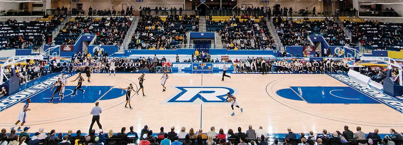 Ryerson Athletic Centre when hardwood replaces ice. Photo: TO2015